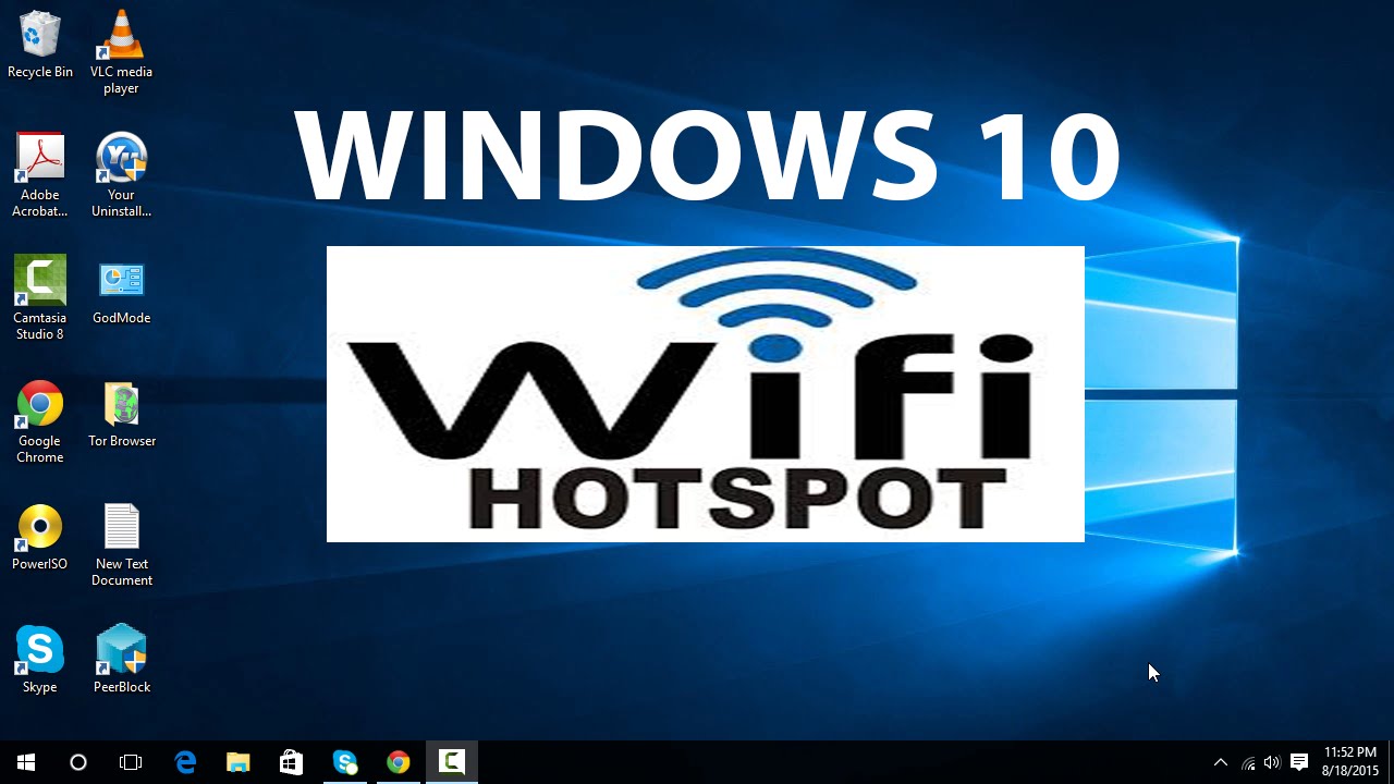 wifi hotspot for windows 10